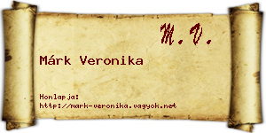 Márk Veronika névjegykártya
