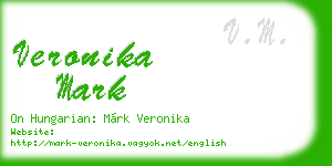 veronika mark business card